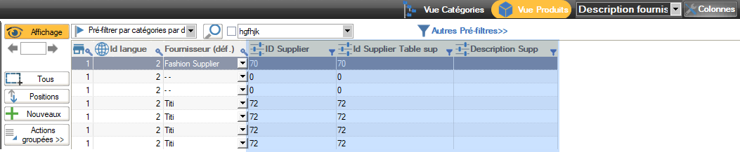 Custom fields, tuto 2 - image 6 - After closing the configuration, the three custom columns saffichent